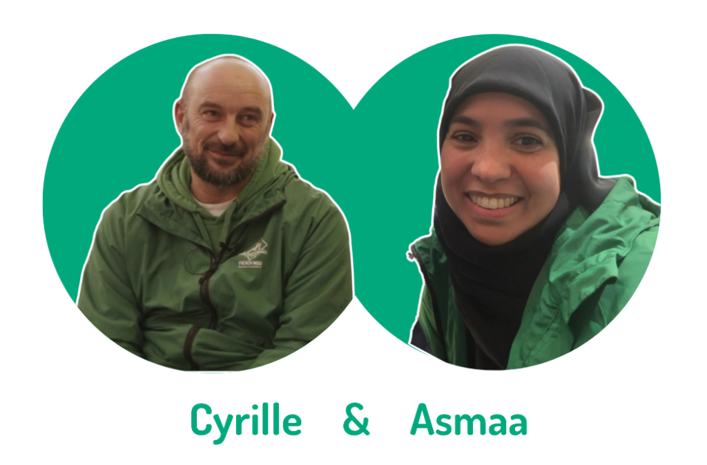 Photo des fondateurs de Caravanes Solidaires : Cyrille et Asmaa