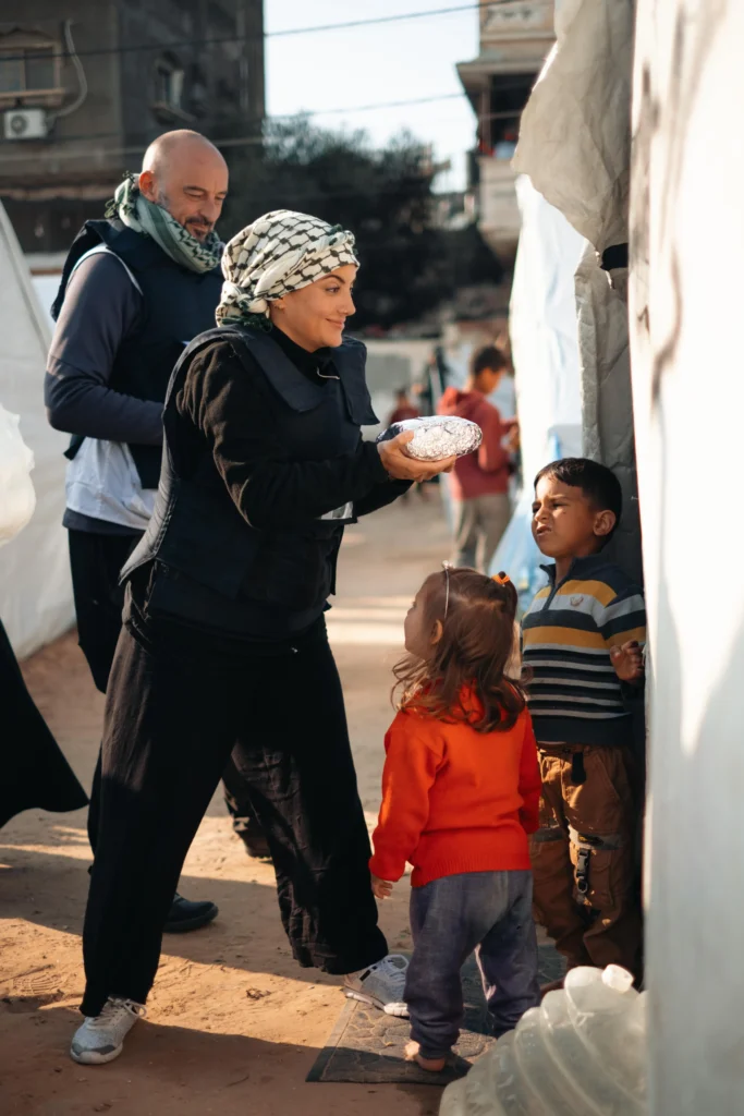 don nourriture enfants gaza caravanes solidaires