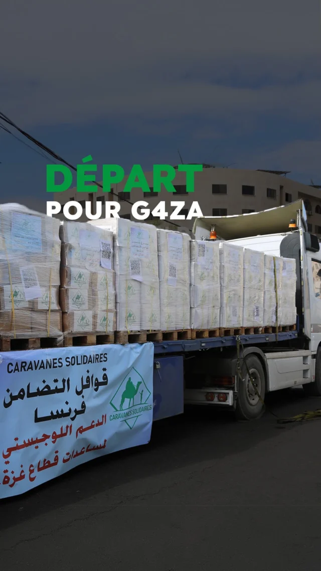 🥹 C’est le départ : Nos camions prennent la route pour G4za !

11 poids lourds d’aide vitale sont en chemin pour venir en aide aux populations de G4za. Ces camions transporteront du lait en poudre pour bébé, 700 colis alimentaires (dont 500 adaptés sans gluten), et des médicaments essentiels.

😊 Merci à tous nos donateurs et soutiens qui rendent cette mission possible.

➡️ Suivez notre aventure ! Découvrez l’arrivée des camions et la distribution de l’aide sur le terrain en vous abonnant et ne rater aucune de nos prochaines publications. Ensemble, faisons la différence. 

#CaravanesSolidaires #nousensemble #aidehumanitaire