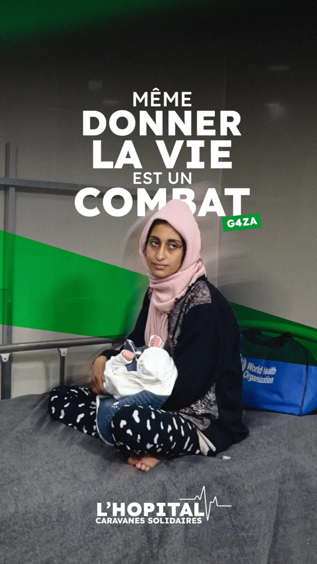 Elle vient de donner la vie… dans un monde qui l’abandonne.
À G4za, accoucher ne rime pas avec joie. Elle souffre d’anémie, a vendu ses bijoux pour survivre, et continue d’allaiter dans notre hôpital.
Et pourtant… elle sourit. Elle remercie. Elle espère.
Nous lui avons tendu la main, avec un peu de viande, un peu de soutien, un peu de paix.
🤍 À toutes les mères qui résistent, même au cœur du blocus, nous disons : vous êtes des héroïnes.

🔗 [Lien dans la bio]

#Solidarité #ONG #UrgenceHumanitaire #CaravanesSolidaires #NousEnsemble