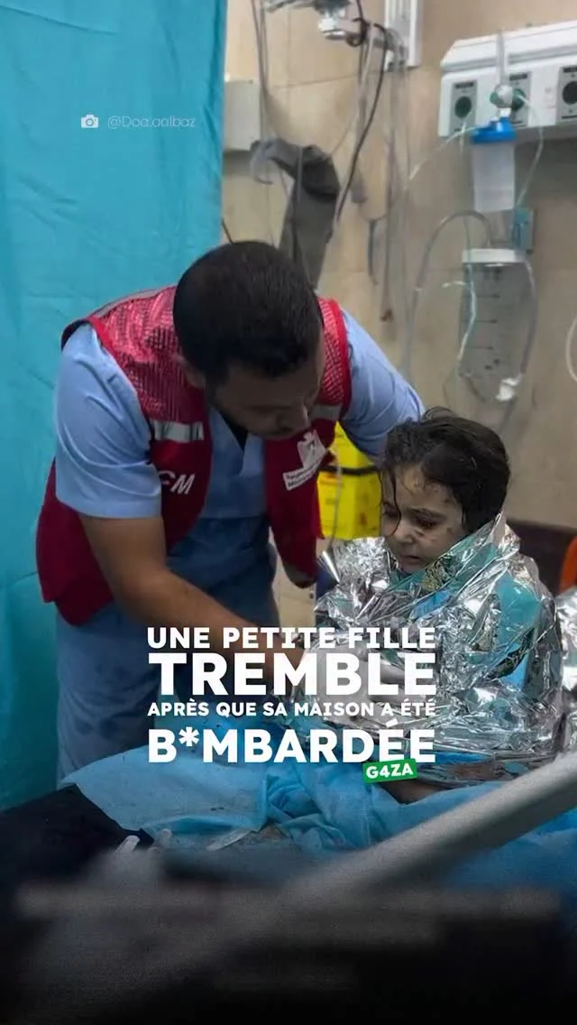 📍G@za | Les enfants sont toujours les premières cibles.

Chaque jour, ils survivent à l’indicible. Chaque nuit, ils s’endorment au milieu des décombres. Leur enfance est volée, leur avenir incertain.

Pensez-vous qu’une génération puisse se relever d’autant d’horreurs ? Chaque jour est un nouveau traumatisme.

Ne les oublions jamais.

➡️ Soutenez notre hôpital à G@za.Offrons-leur un lieu où la guérison est encore possible.Ne leur promettons pas la mOrt.Assurons-leur la vie.Et surtout, redonnons-leur un espoir.

🟢✊🏼NOUS, ENSEMBLE !

#Solidarité #Hôpital #CaravanesSolidaires #nousensemble