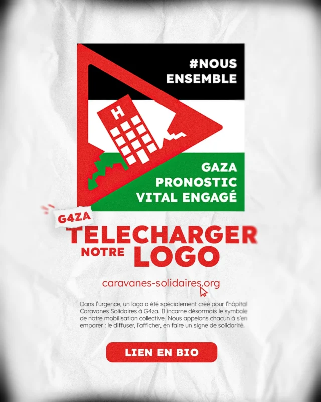 📣 Téléchargez ce logo et partagez-le !
Ajoutez-le sur vos réseaux, vos stories, vos photos de profil.
Téléchargez-le directement depuis la page de la pétition.
Ce logo est bien plus qu’une image : 
- C’est le symbole de la résistance médicale.
- C’est le symbole de la vie face à la destruction.
- C’est le symbole de notre hôpital qu’il faut protéger.
📢 Partagez-le massivement. Votre soutien compte.
‼️ À télécharger depuis la page pétition ! ‼️(Lien en bio)
#Solidarité #caravanessolidaires #nousensemble