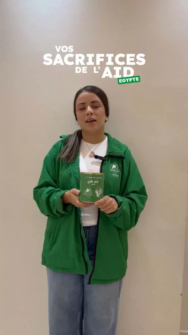 Des nouvelles de vos sacrifices pour G@za !
🎥 Retrouvez Lilya, en direct de l’usine en Égypte, où la viande est soigneusement conditionnée pour pouvoir être envoyée aux familles p@lestiniennes dans le besoin.
🎬 Restez connectés pour voir la suite!
#CaravanesSolidaires #Humanitaire #nousensemble