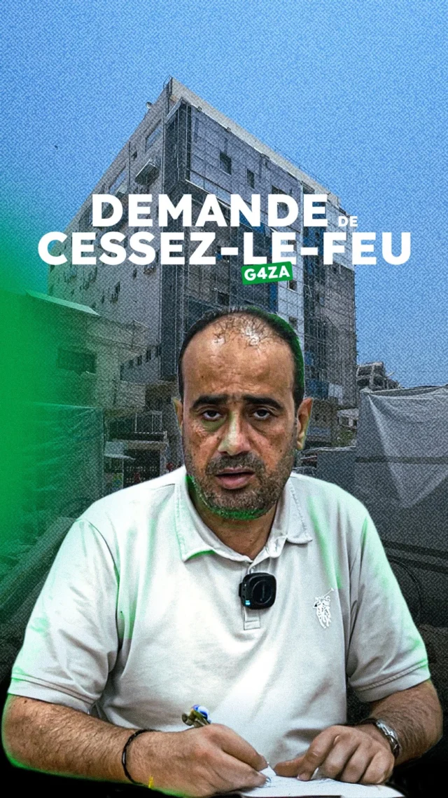 🎙️ Les paroles du directeur de l’hôpital Caravanes Solidaires à G4za
Des mots forts d’Abu Selmia.Il témoigne de l’urgence absolue : des enfants blessés, des familles brisées, un hôpital débordé, et un personnel à bout de force.
Face à l’horreur, un seul appel : un cessez-le-feu immédiat.Pour soigner. Pour respirer. Pour survivre.
✊ Faisons résonner sa voix, signez la pétition 
#CaravanesSolidaires #nousensemble