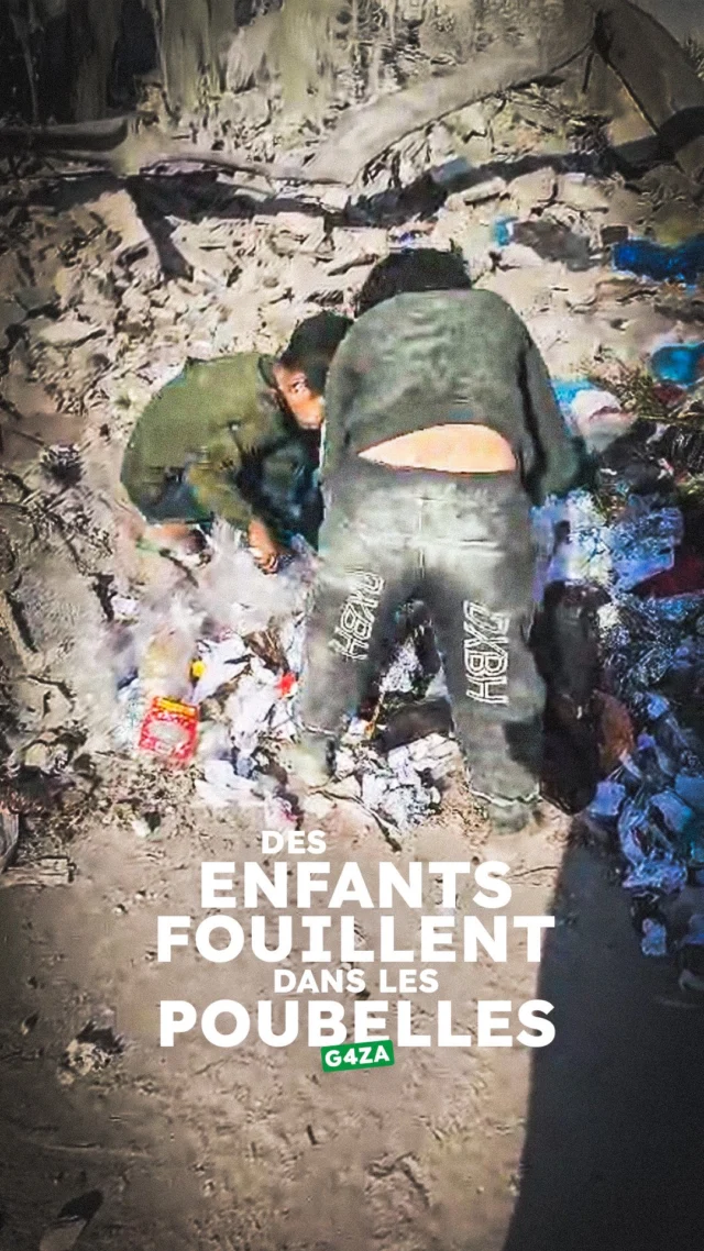 🛑 Les enfants fouillent dans les poubelles pour manger…
Cette video nous provient directement de notre responsable sur place à G@za qui veut nous montrer la terrible réalité de la situation : la famine qui sévit 
À G@za, la famine n’est plus une menace, c’est une réalité.Des familles entières n’ont plus accès à la nourriture. Les enfants, affamés, cherchent désespérément de quoi survivre.
Ne les oubliez pas dans vos invocations et dans vos prières 🤲 
#CaravanesSolidaires #nousensemble