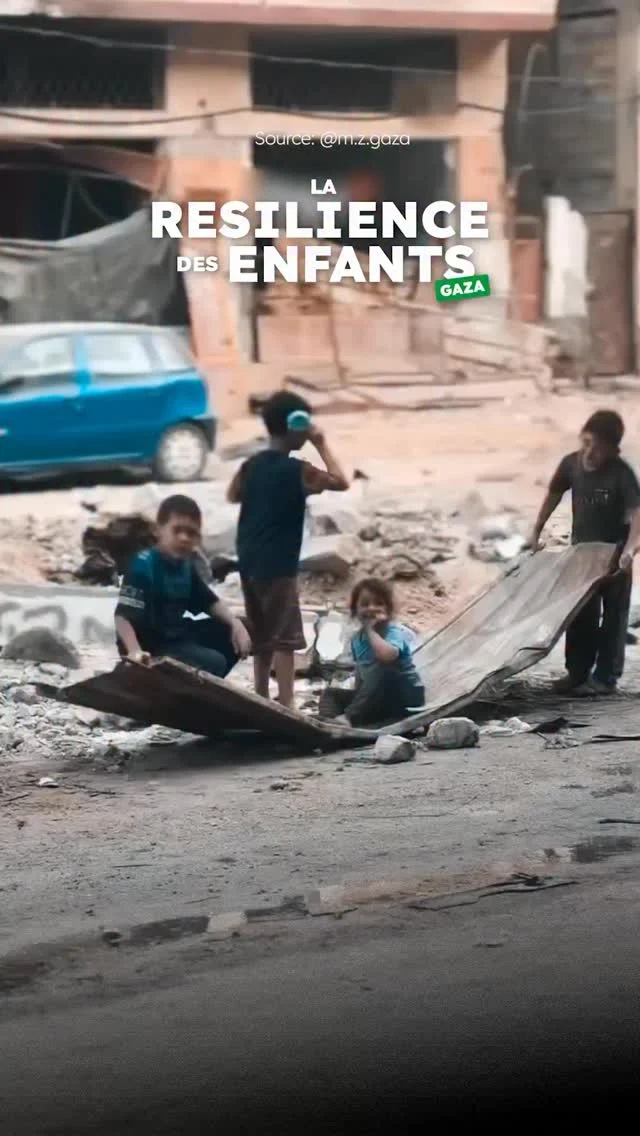 La Résilience des Enfants G@zaouis 🟢✊🏼
À Gaza, les enfants grandissent au milieu des bombardements, des coupures d’électricité, du manque d’eau, et de la peur quotidienne. 
Mais malgré tout… ils se lèvent chaque matin avec l’innocence et une force qui dépasse l’imaginable.
#nousensemble